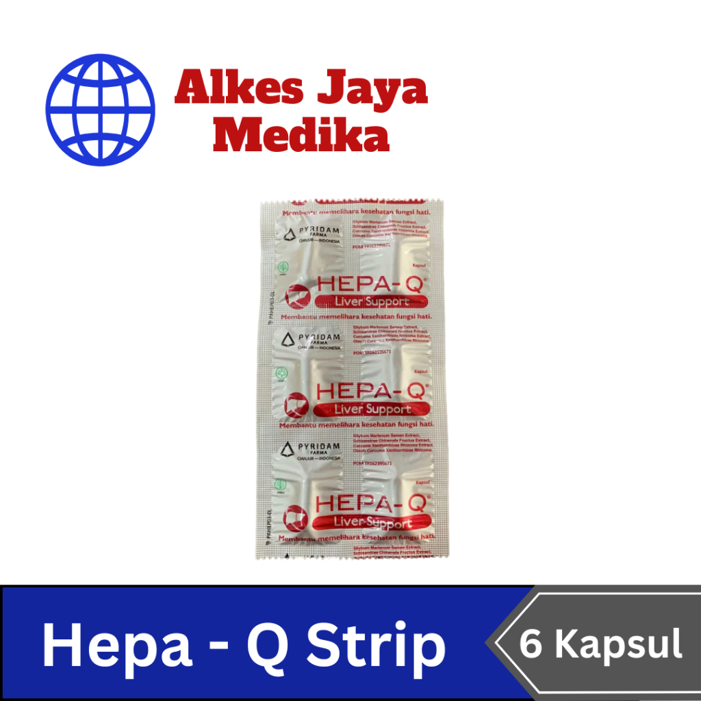 Hepa Q Strip Isi 6 kapsul - Vitamin Hati