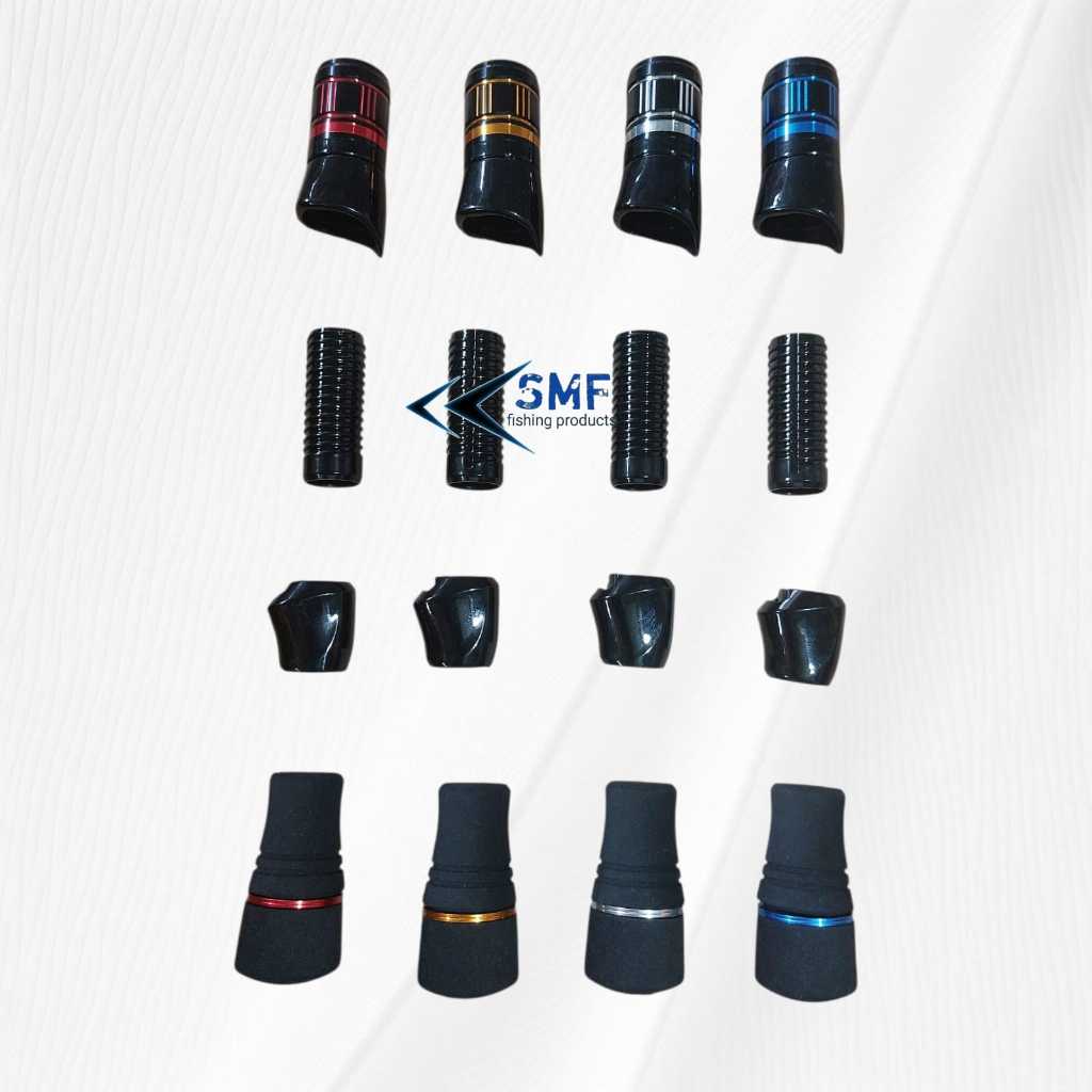 Reel Seat Skeleton Combi set mahkota 2 garis / Reel Seat Micro Fishing / handle joran japan style