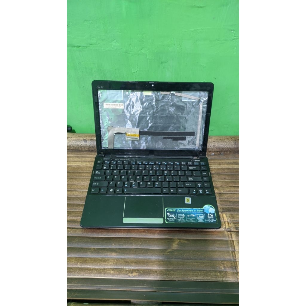 Casing bekas Laptop Asus Eee PC 1250B warna hitam