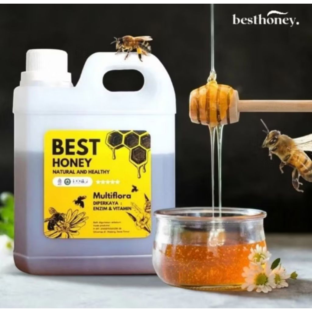 

Madu Best Honey 1 Kg. Madu Multiflora 100% Murni