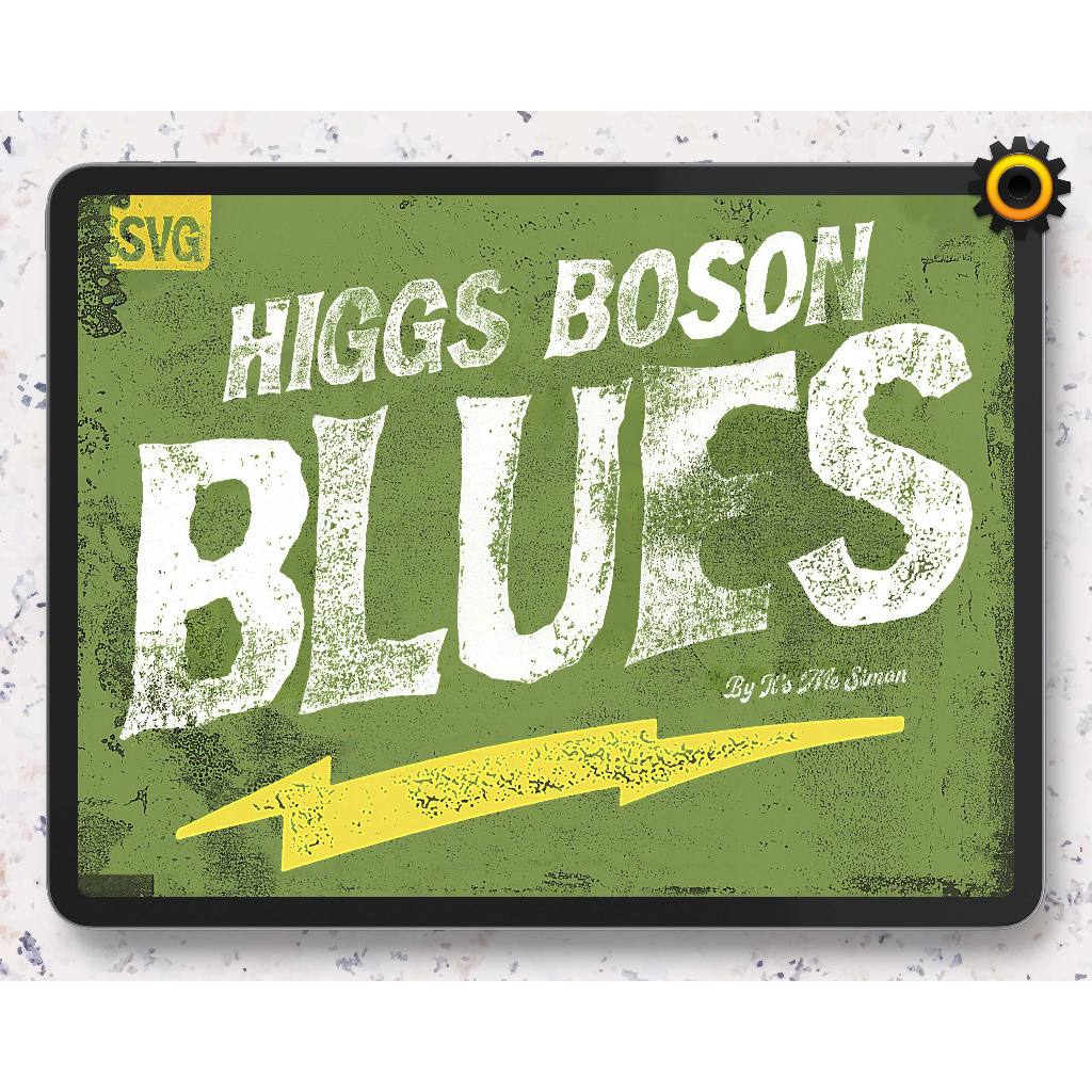 Photoshop Element Font - Higgs Boson Blues SVG