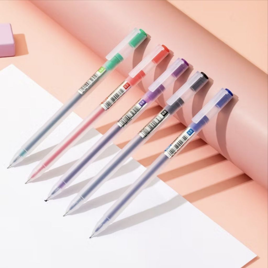 

12 pcs deli gel pen G67 mata pulpen 0.5 mm