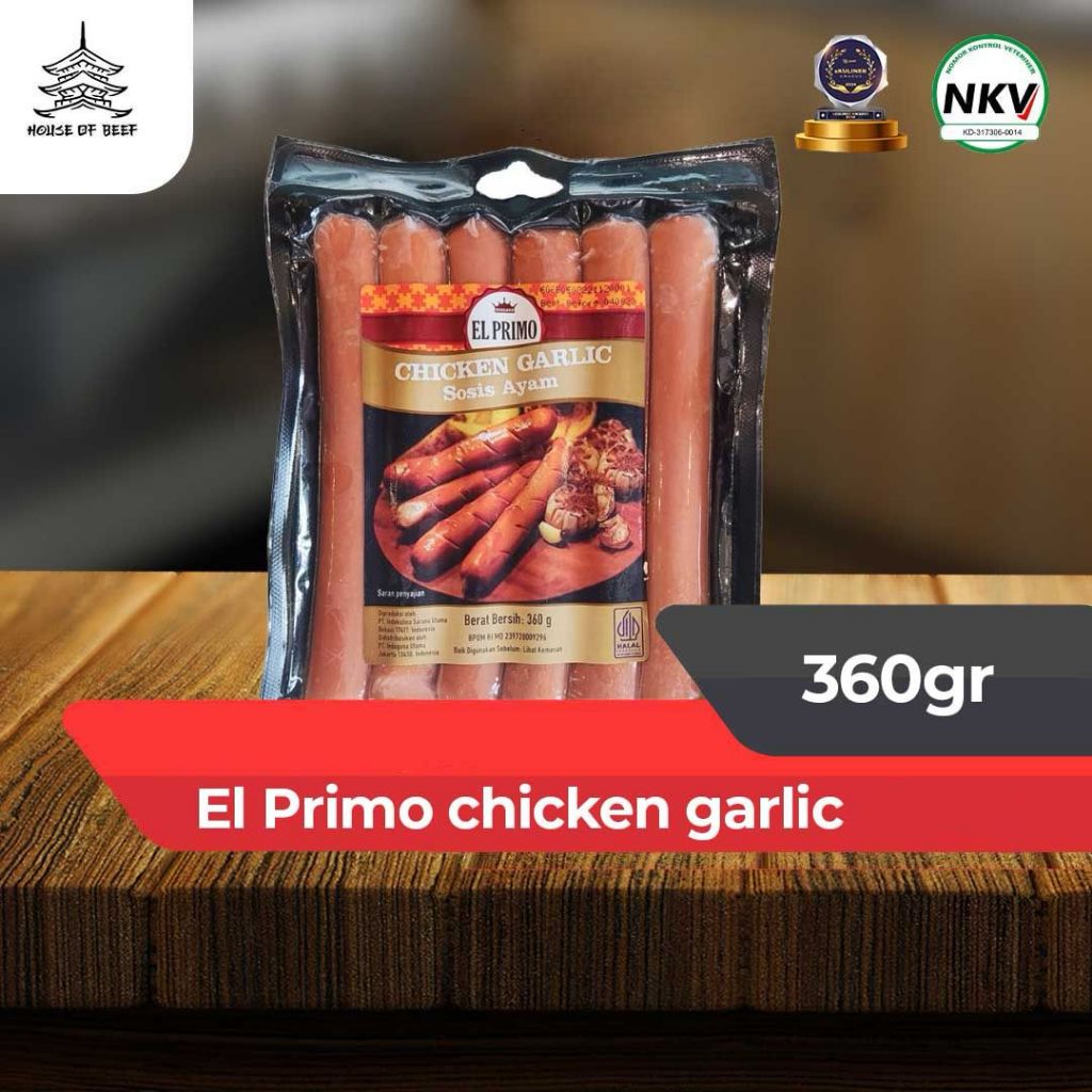 

Sosis EL PRIMO Chicken Garlic 360gr