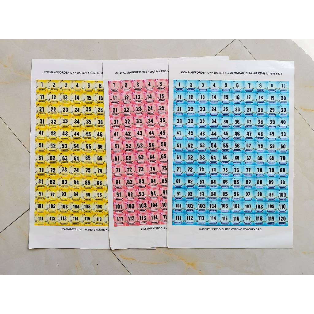 

Stiker album Nabung metode nomor urut 1-120 & 1-240 SUDAH TERMASUK CUTTING (cutting manual)