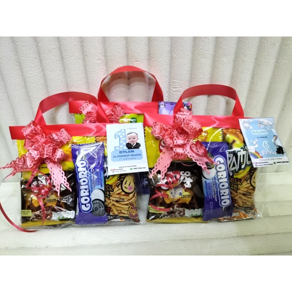 

Mini Snack hampers parcel ultah 17an snack agustusan || Snack ultah anak | Paket ulang tahun goceng