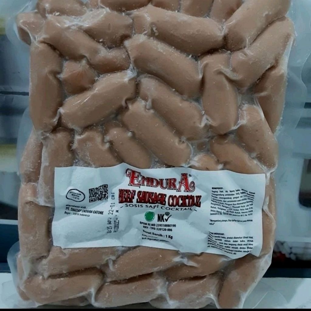 

endura sosis sapi cocktail beef sausage sosis mini 1kg