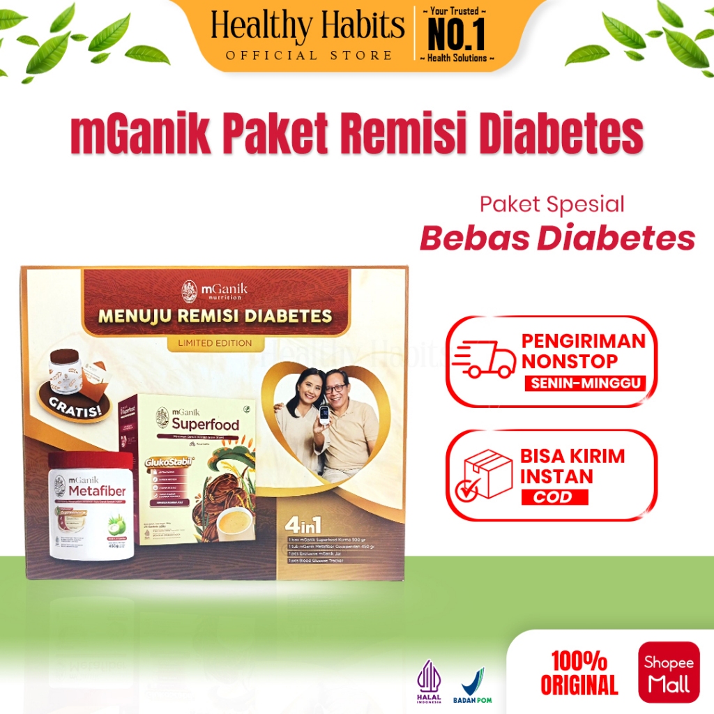 mGanik - Metafiber Suplemen Diabetesi Obat Diabetes