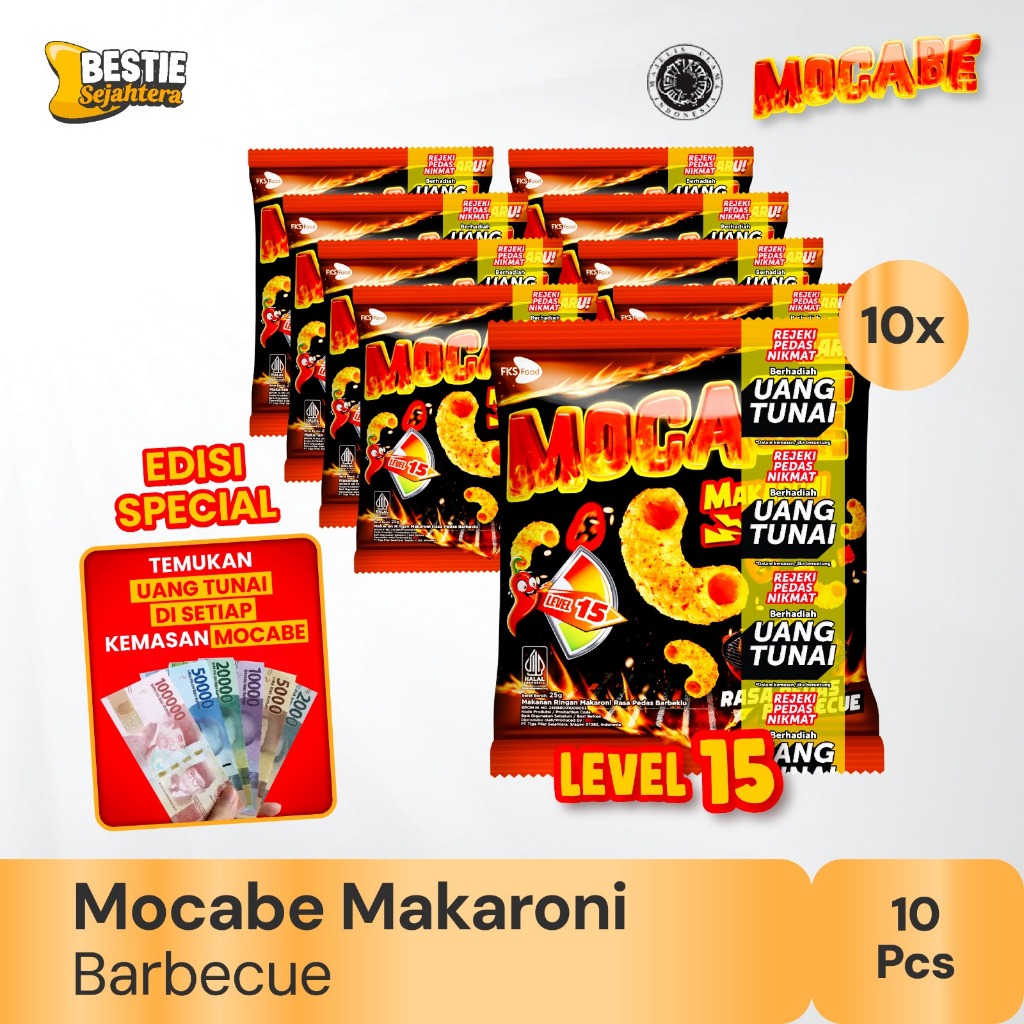 

Mocabe - Barbecue - Small Pack - 1 renceng (10 pcs ) - 24gr