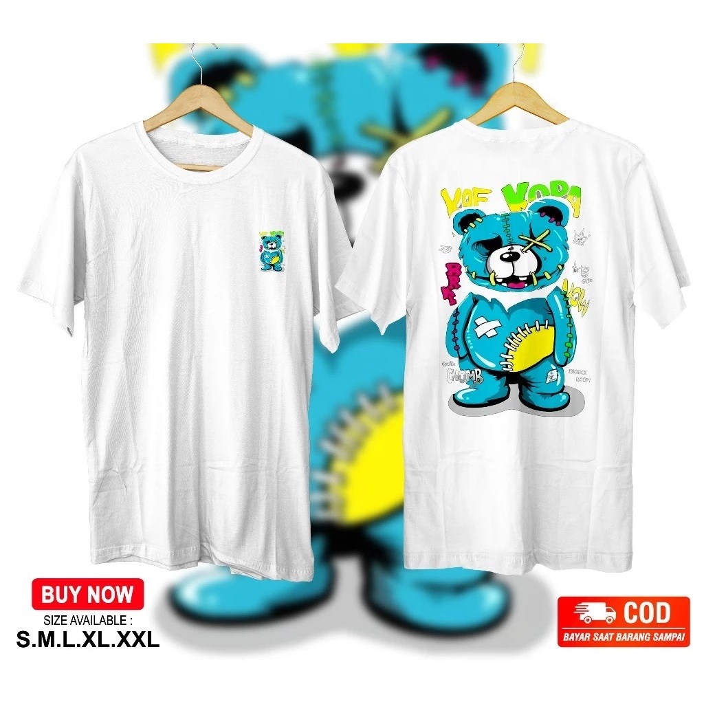 KAOS BONEKA BERUANG KAOS DISTRO BONEKA BERUANG PRIA WANITA