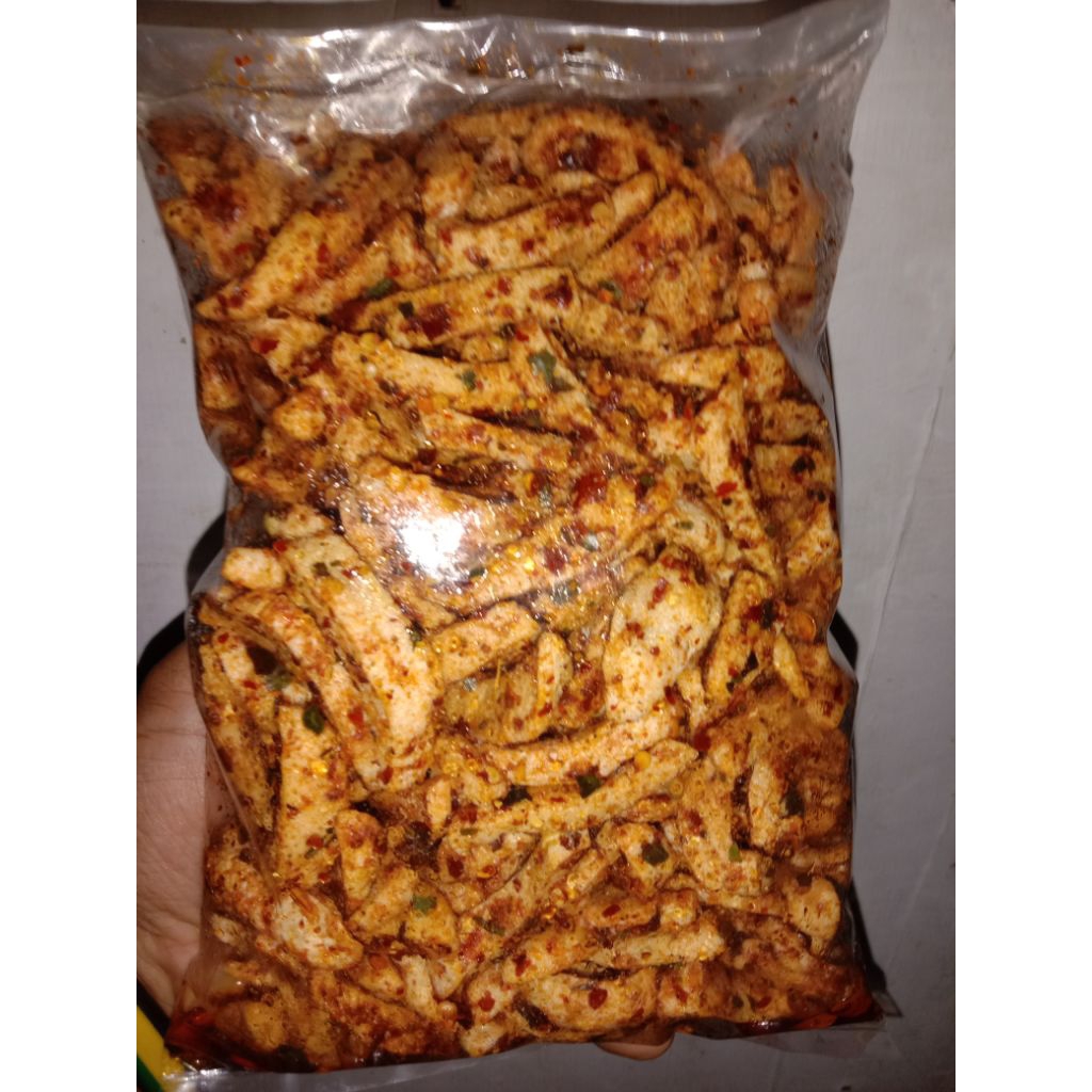 

basreng stik/baso goreng stik pedas daun jeruk 1000GR 1KG BASRENG VIRAL | BAKSO GORENG PEDES DAUN JERUK