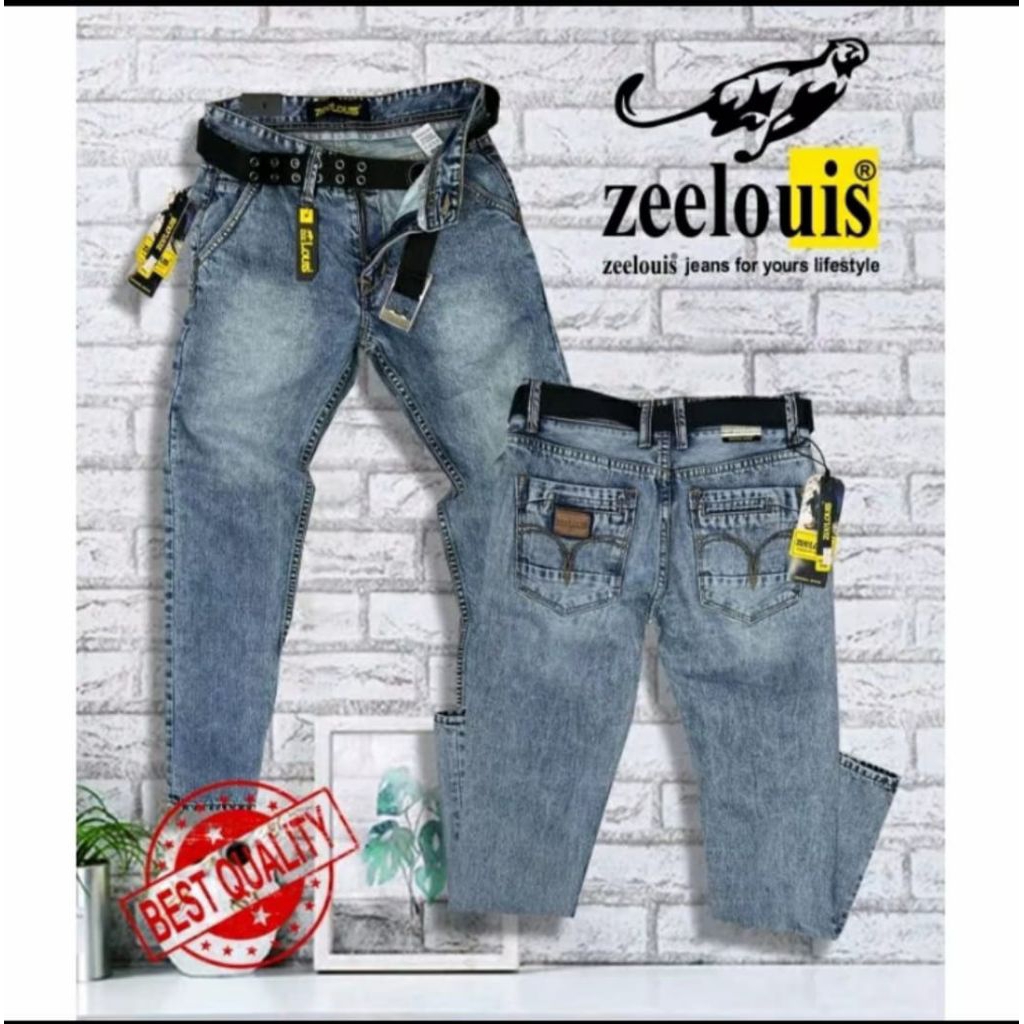 celana jeans pria zee louis 100% original / celana jeans kekinian/jeans pria