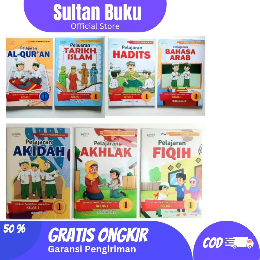 EDISI 2025 BUKU MDTA - Buku Paket MDTA kelas 1 (setara kelas 3 SD) Sahifa -Kurikulum 2020 EDISI 2025