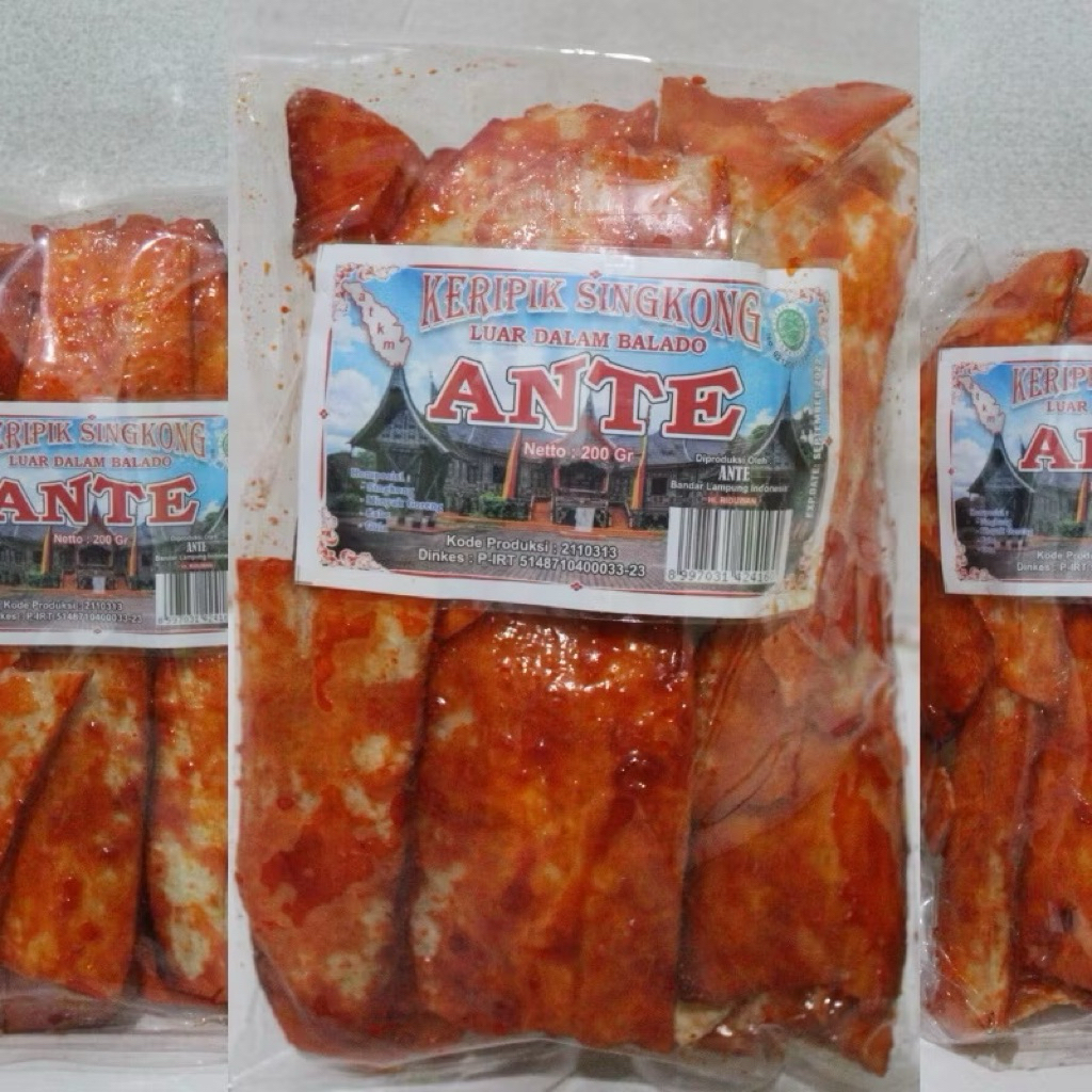 

KERIPIK SINGKONG ANTE PEDAS MANIS JOSS