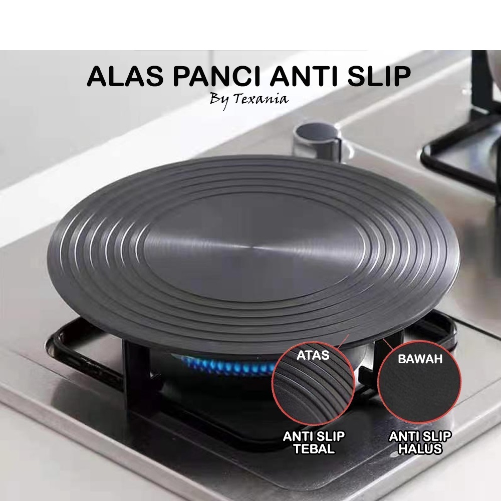 Tatakan Plat Kompor Anti Gosong / Plat Konduksi Panas Kompor / Tatakan Alas Panci Tebal 24cm / Alas 