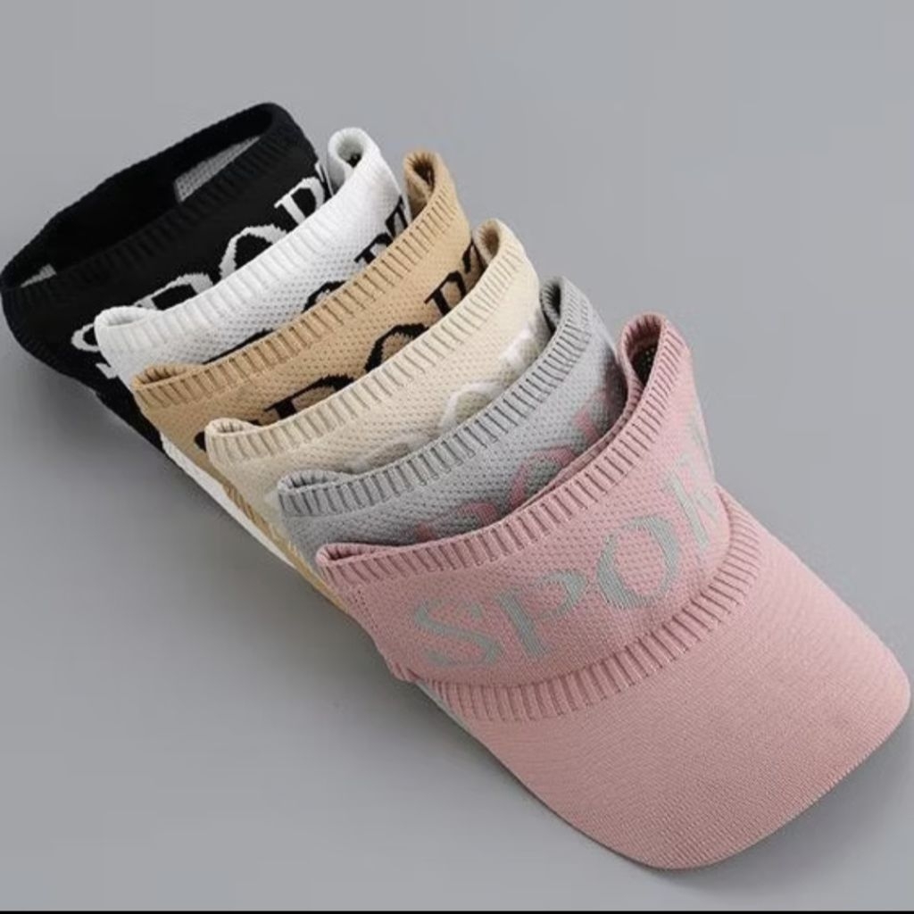 TOPI SPORT WANITA-TOPI RAJUT OUTDOR BERTULIS SPORT