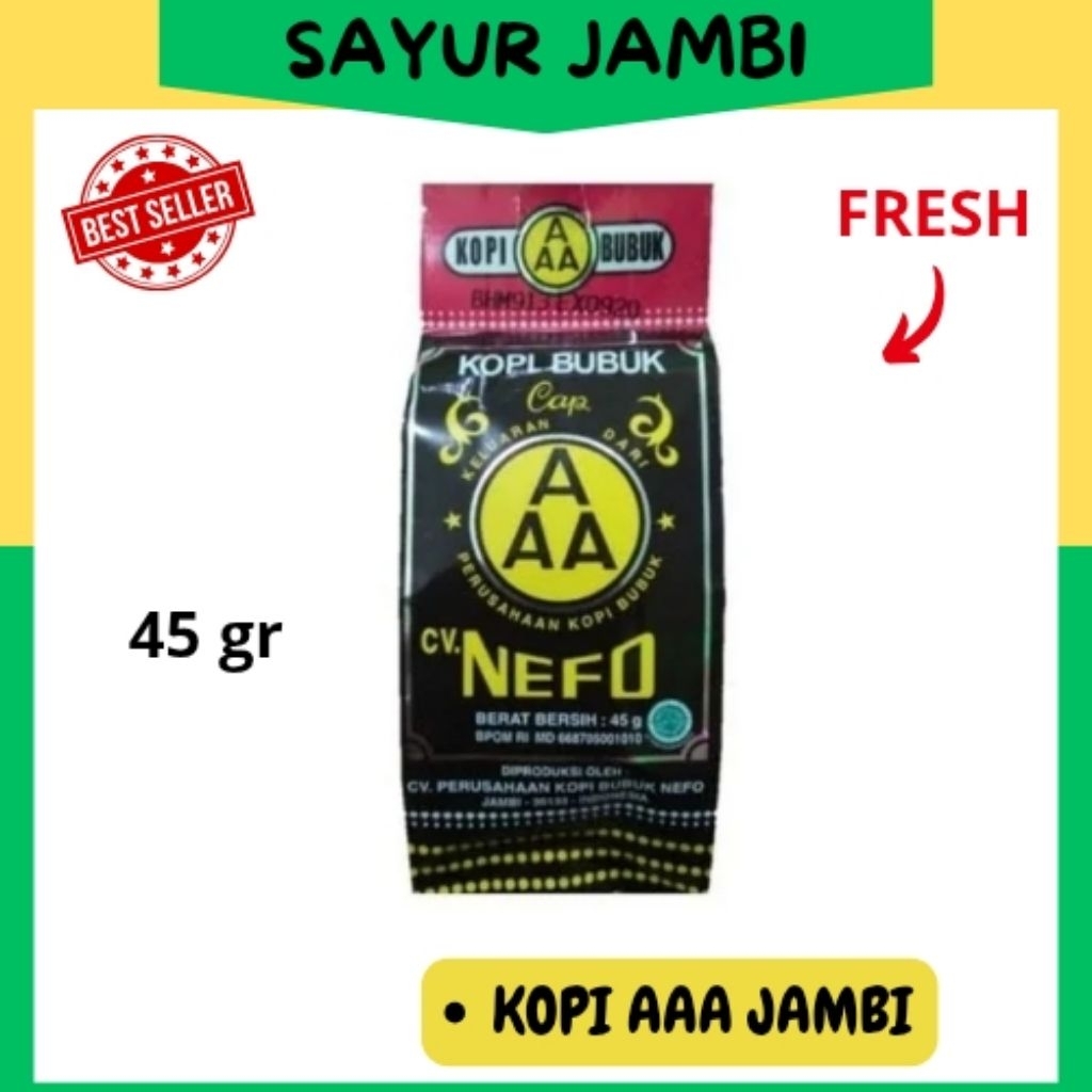 

Kopi AAA Nefo Jambi 45gr-sayurjambi