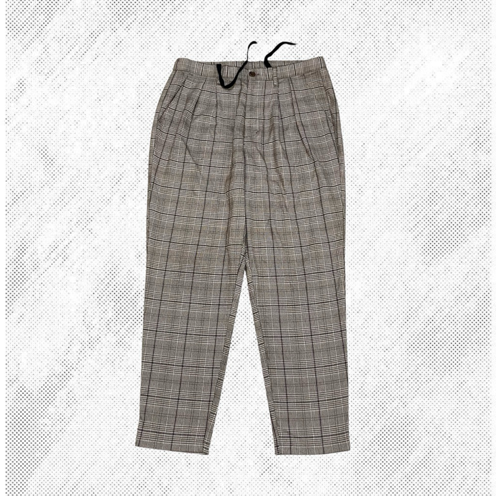 Ankle Pants Tartan WEGO JAPAN Slim Fit / Celana Panjang Pria / JP245 / Size 31-33