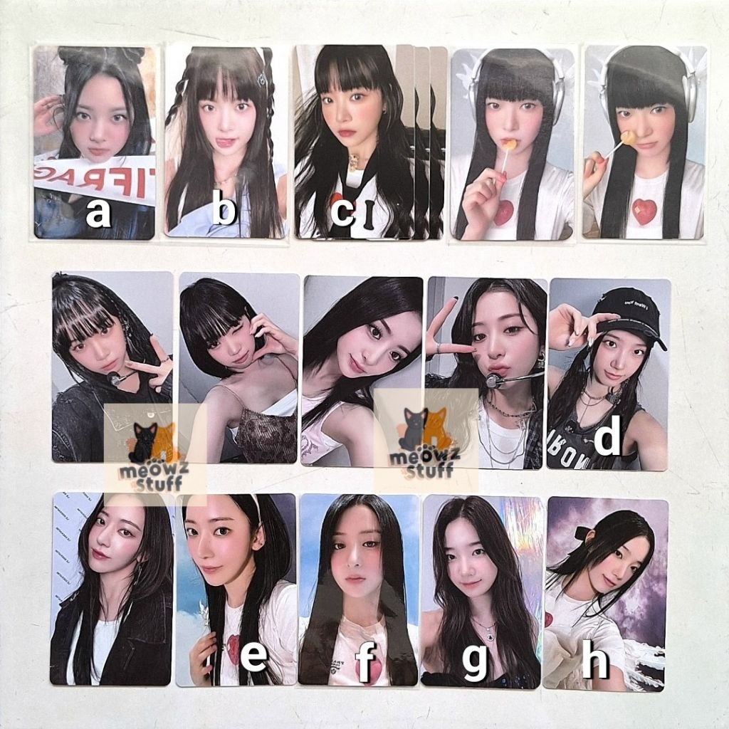 LESSERAFIM LD UNFORGIVEN Sakura Chaewon Yunjin Kazuha Eunchae photocard