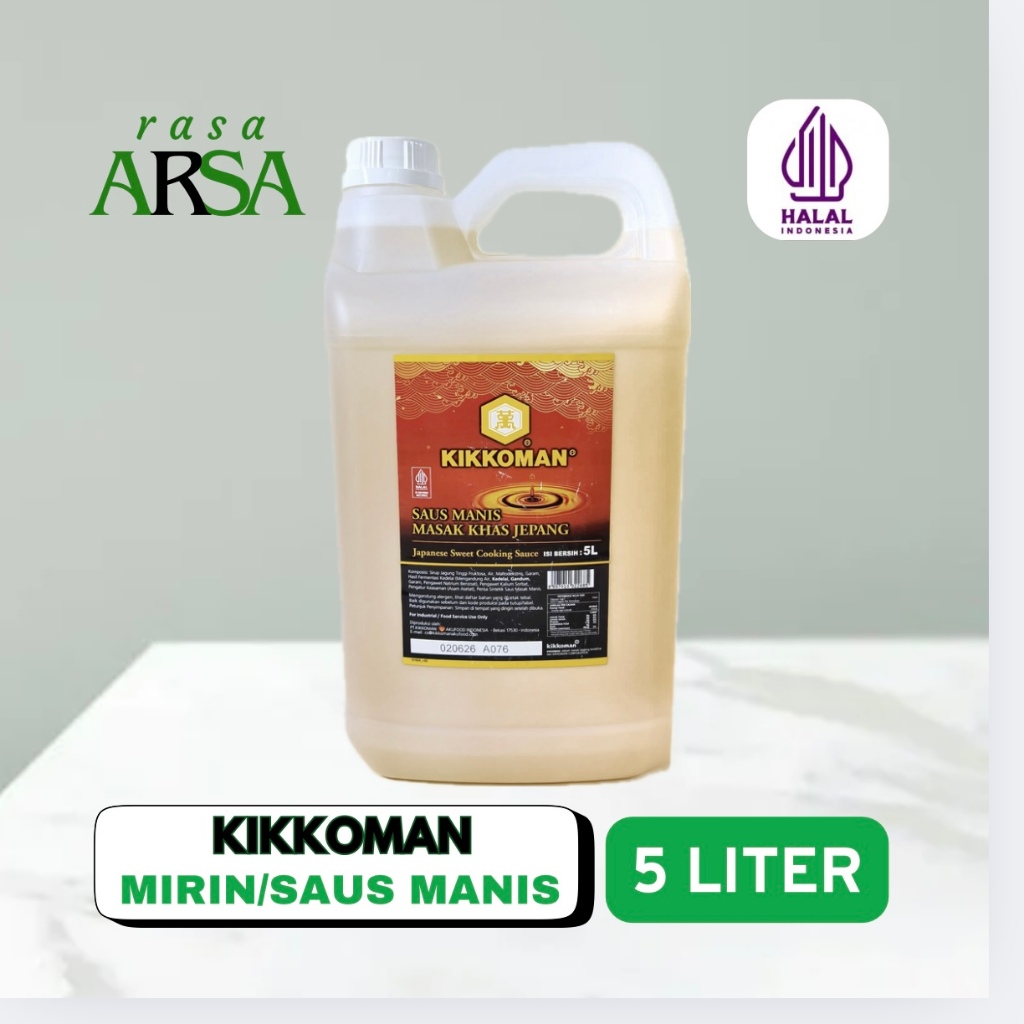

Kikkoman Mirin Halal 5 Liter / 5.7KG Saus Manis Jepang
