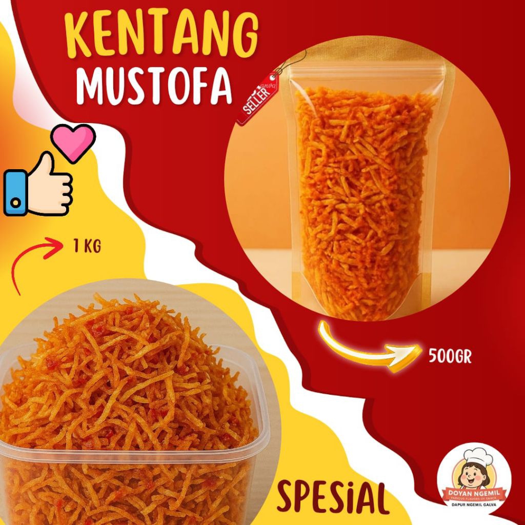 

Kentang Mustofa Pedas Manis 500gram