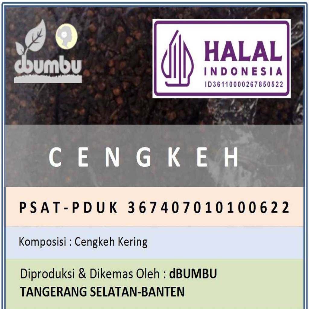 

Cengkeh kering kemasan Sachet 10 gram/ Cengkih / Clove