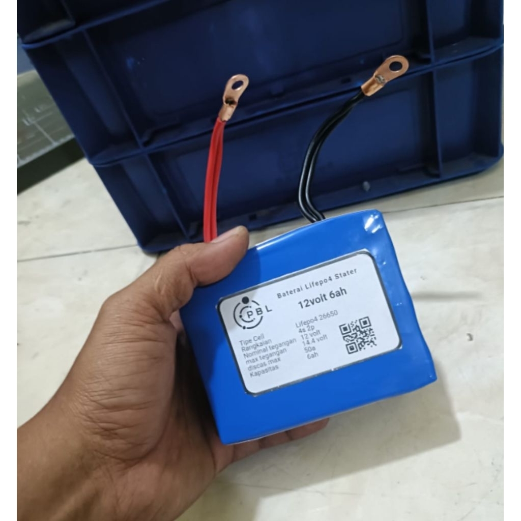 baterai lifepo4 pengganti aki motor+bms