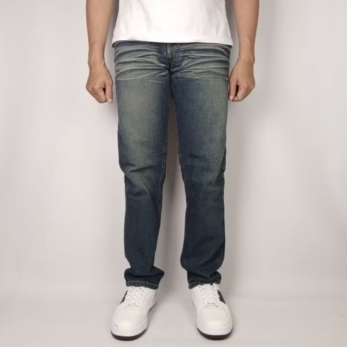 NORTH UP DENIM - Celana Panjang Denim Jeans Pria Slimfit Denim Accent Destroy Wash YARO ARTICLE