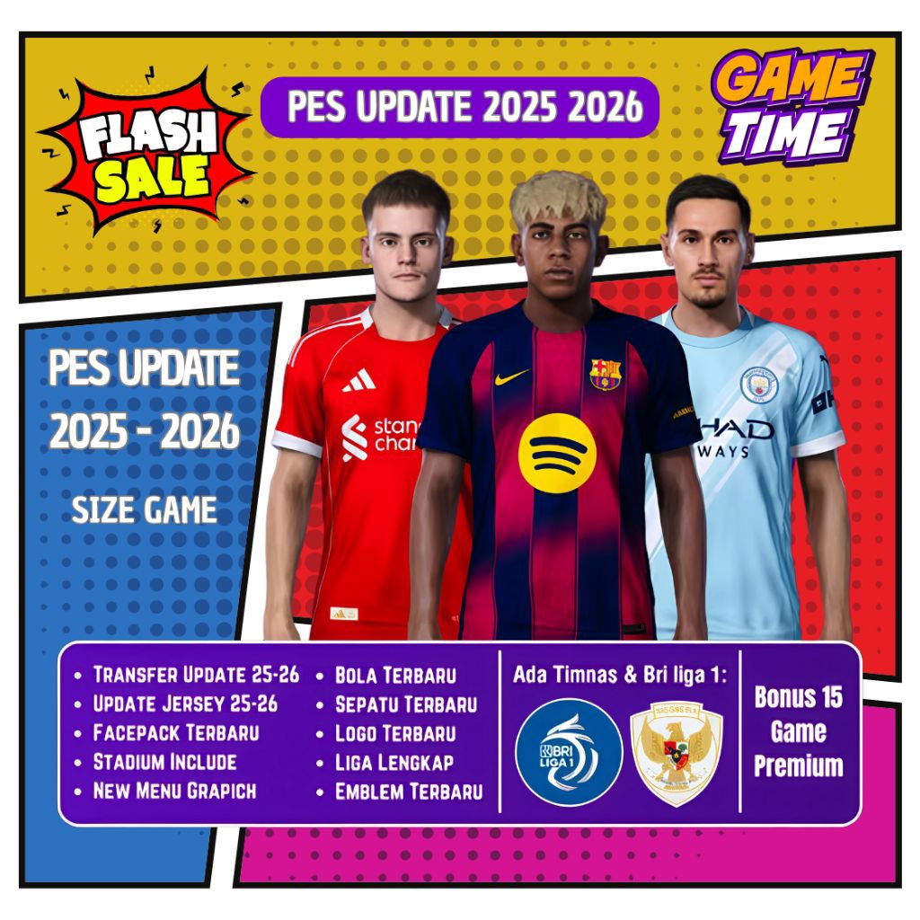 PES 2016 PATCH UPDATE SEASON 2024 2025 - GAME WINDOWS ORIGINAL - GAME PC - GAME LAPTOP - GAME OFFLIN