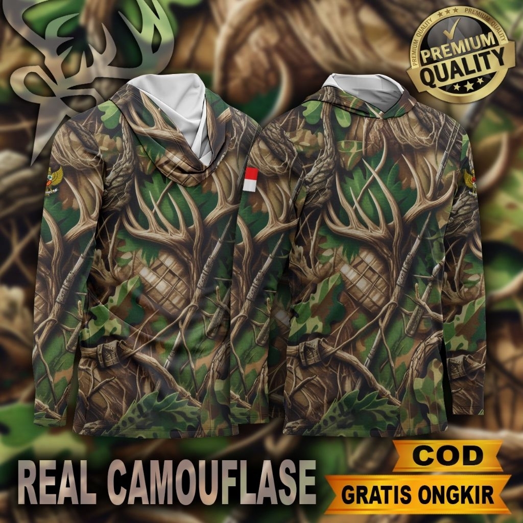 BAJU CAMO HUNTING BERBURU | BAJU CAMO HUNTING | BAJU CAMO | PAKAIAN BERBURU | BAJU CAMO LENGAN PANJA
