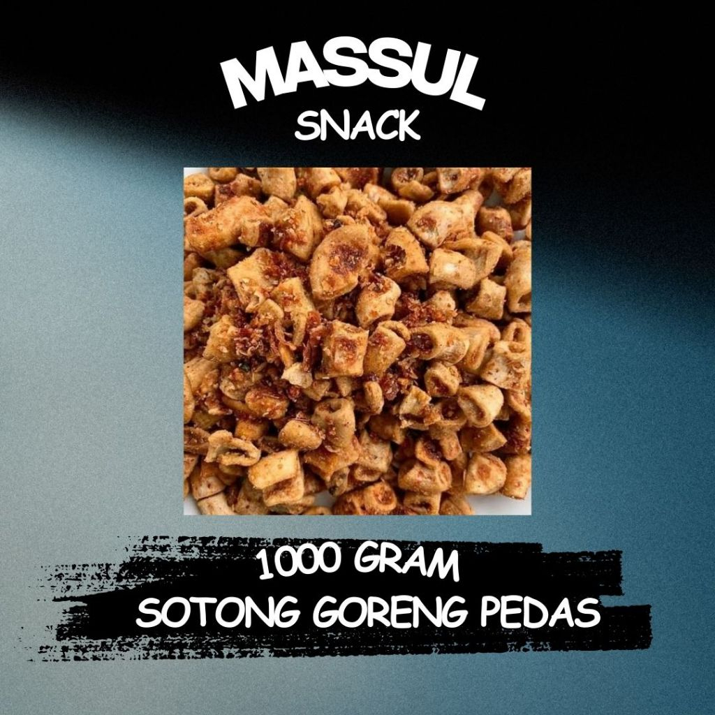 

[1000 gram] Sotong Goreng Kering Cemilan Pedes Crispy