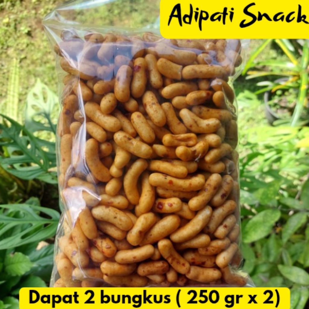 

ADIPATI Pilus Kapsul Pedas Bumbu Rujak ( 250 gr x 2 ) Snack Kering Pedas Gurih Kekinian
