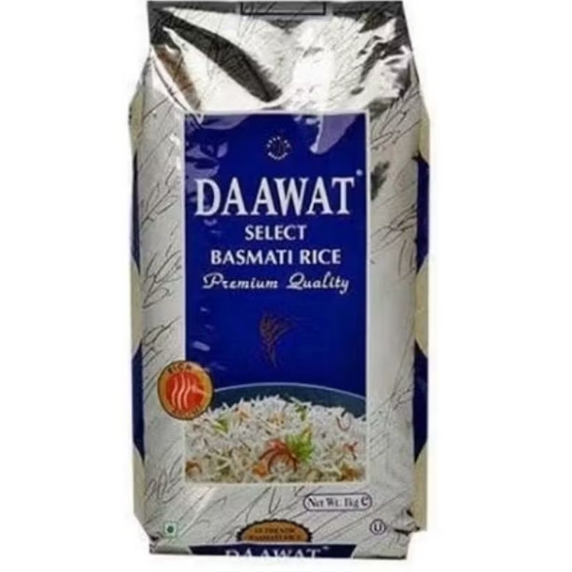 

Daawat select basmati rice 1kg beras india basmati cn