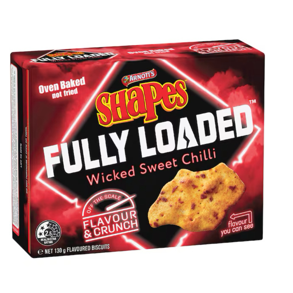 

Arnott's Shapes Fully Loaded Cracker Biscuits 130g