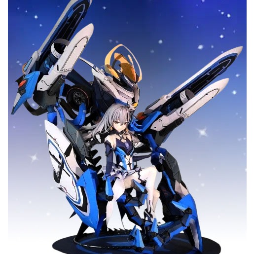 DIY Figure Kertas Honkai Impact Bronya