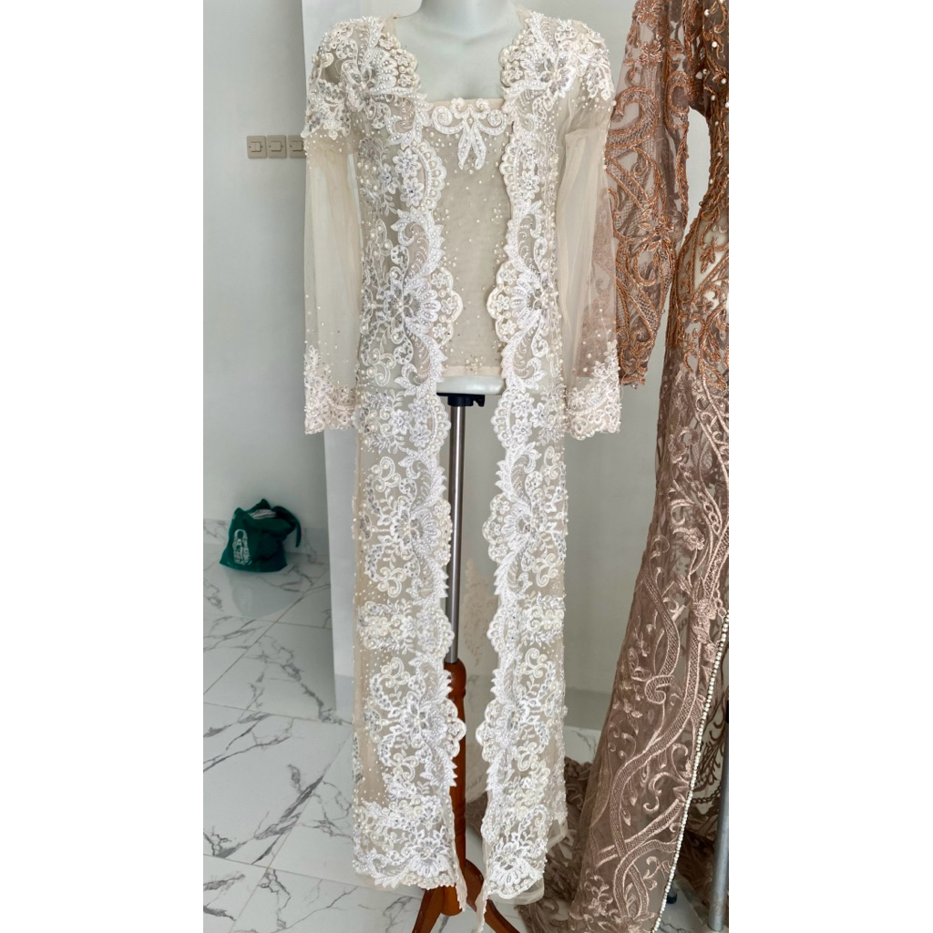 preloved kebaya akad full payet mulus terawat