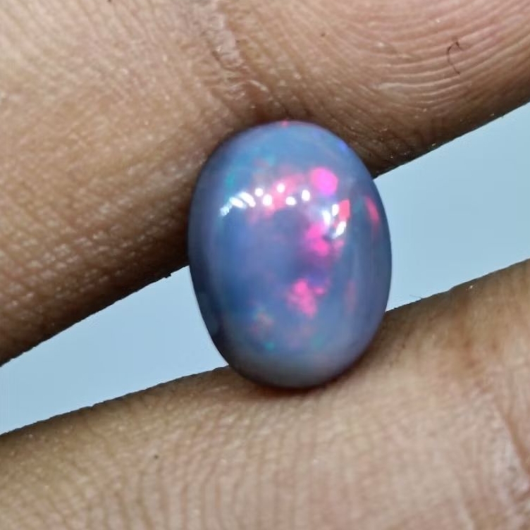 Batu Black Oval Afrika Full Jarong , Natural