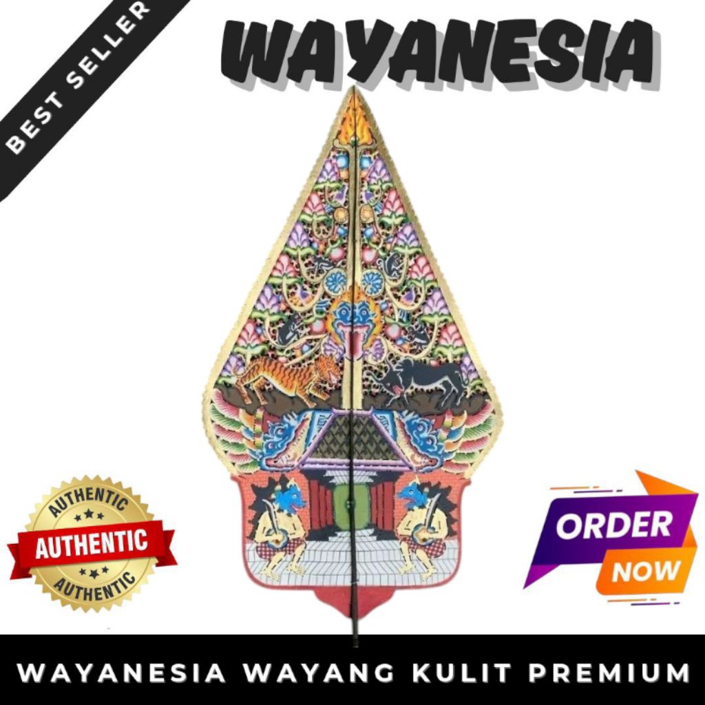 Wayang Kulit Gunungan Kayon Premium 80cm