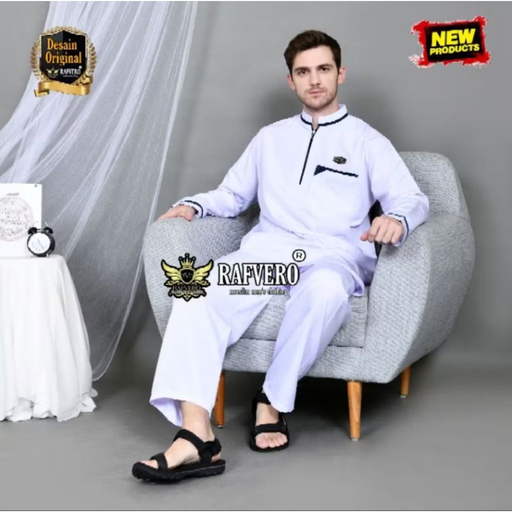 Setelan Koko Pria Dewasa-Setelan Pakistan Pria-Setelan Baju Koko Pria