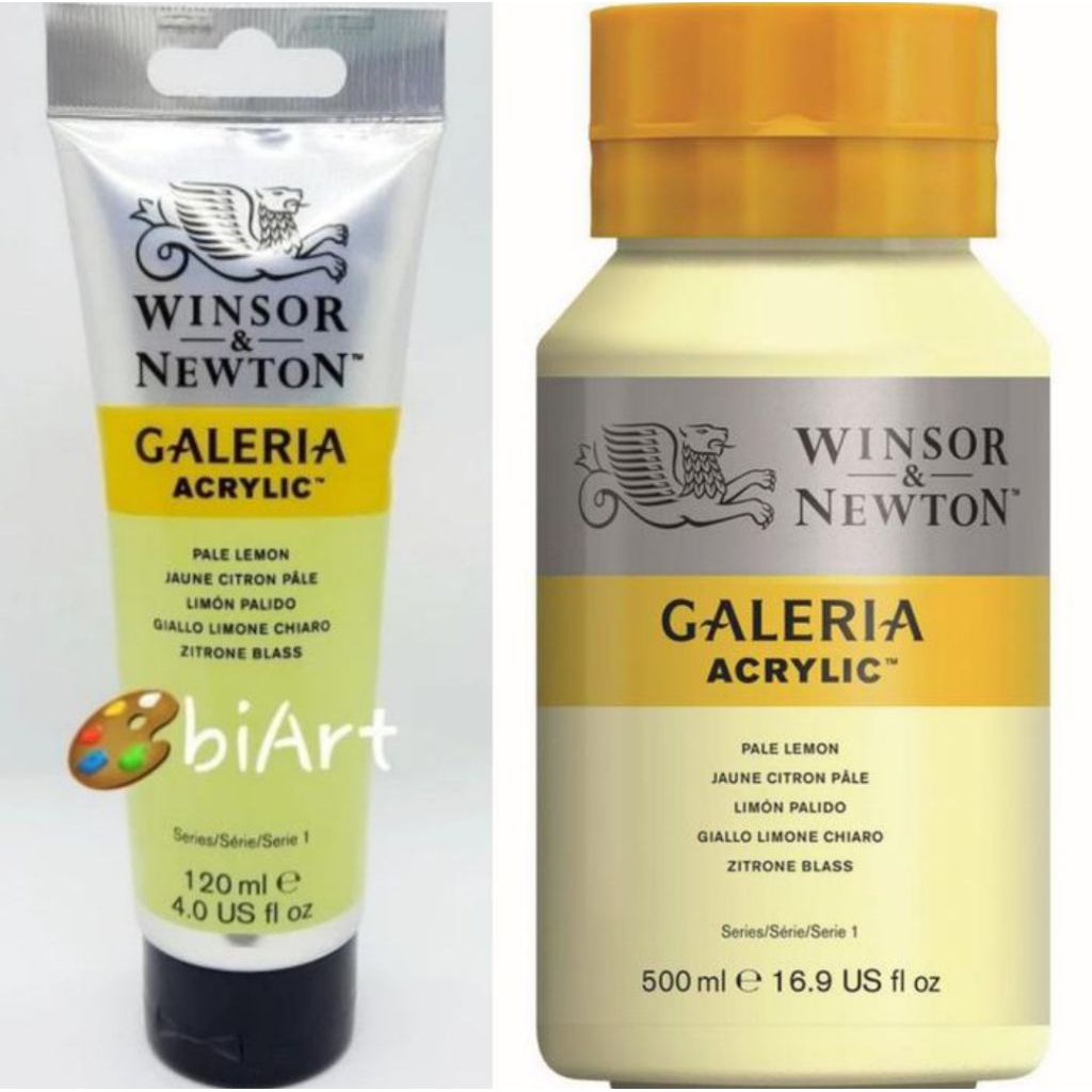

Cat Akrilik Galeria Acrylic Colour 500ml / 120ml Pale Lemon Winsor & Newton