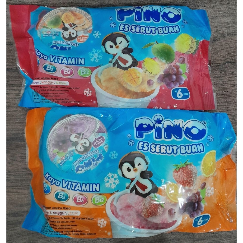 

PINO ICE CUP ES SERUT BUAH (isi 6cups@50ml)