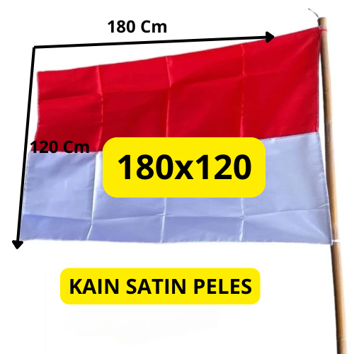 DISKON BESAR AYSANTARA Bendera Indonesia Merah Putih Kain Katun Tebal Full Ukuran