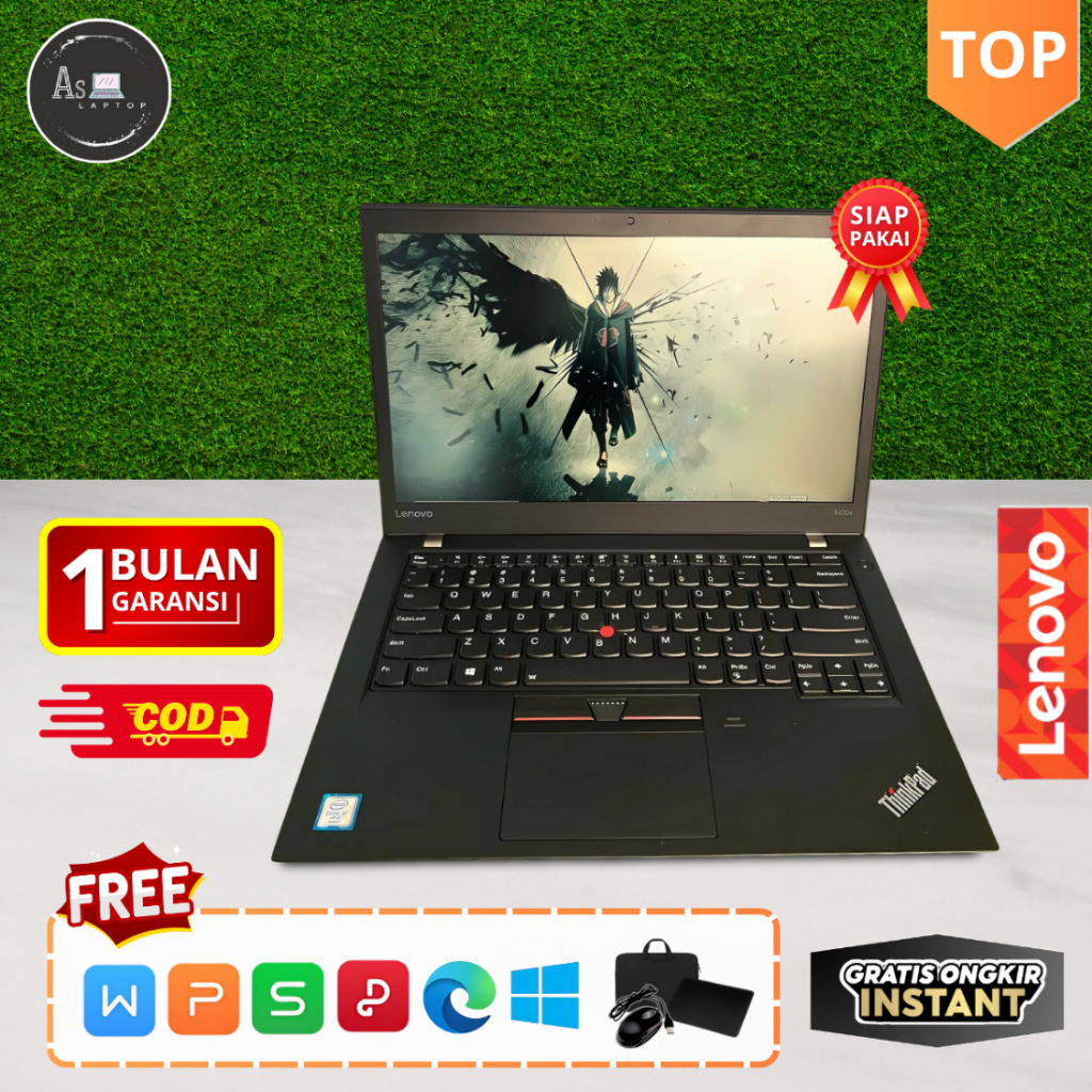 Laptop Lenovo Thinkpad T470  T470S Core i5 i7 Gen 7 Layar 14 inch | Second Mulus Berkualitas dan Ber