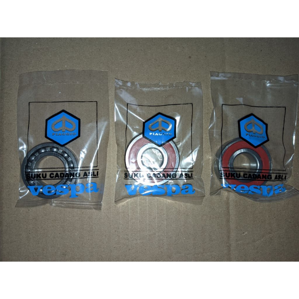 paket belah laker bearing laher Kruk as dan laker house kopling vespa PTS Spesial 90 vespa PTS Spesi