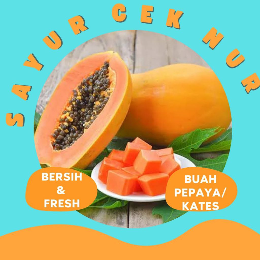 

BUAH PEPAYA / KATES 1 BUAH - INSTAN PALEMBANG