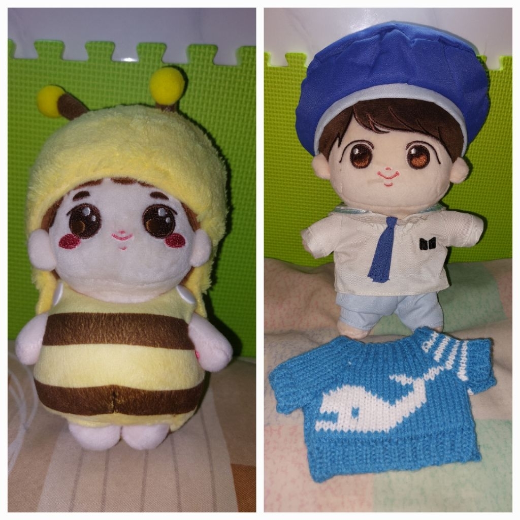 Doll boneka BTS Seokjin Jin fansite 20cm dan 15cm