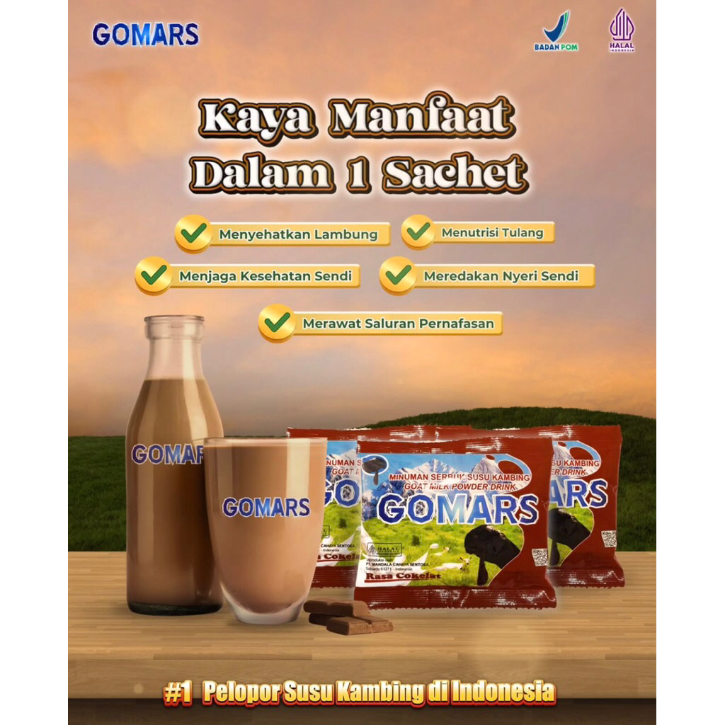 GOMARS SUSU KAMBING BUBUK ETAWA kemasan sachet