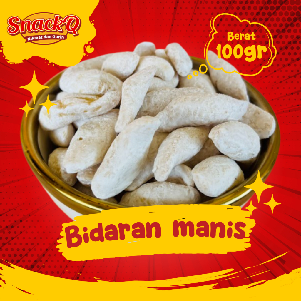 

Snack.id - Bidaran Manis Gula Halus 100gr/ Camilan Enak / Snack Jadul / Widaran Manis