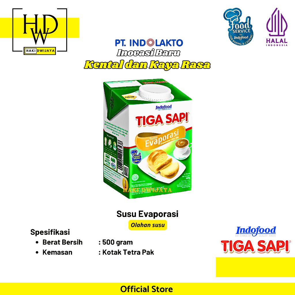 

[500gr] Tiga Sapi Susu Evaporasi Creamy & Gurih