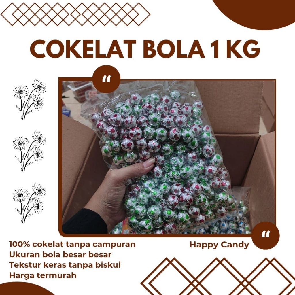 

Cokelat Bola 1 KG / Bola Warna 1 KG