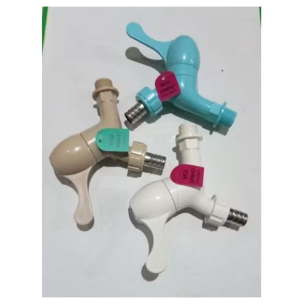 Kran Air Keran Engkol PVC Plastik NEW SANHO